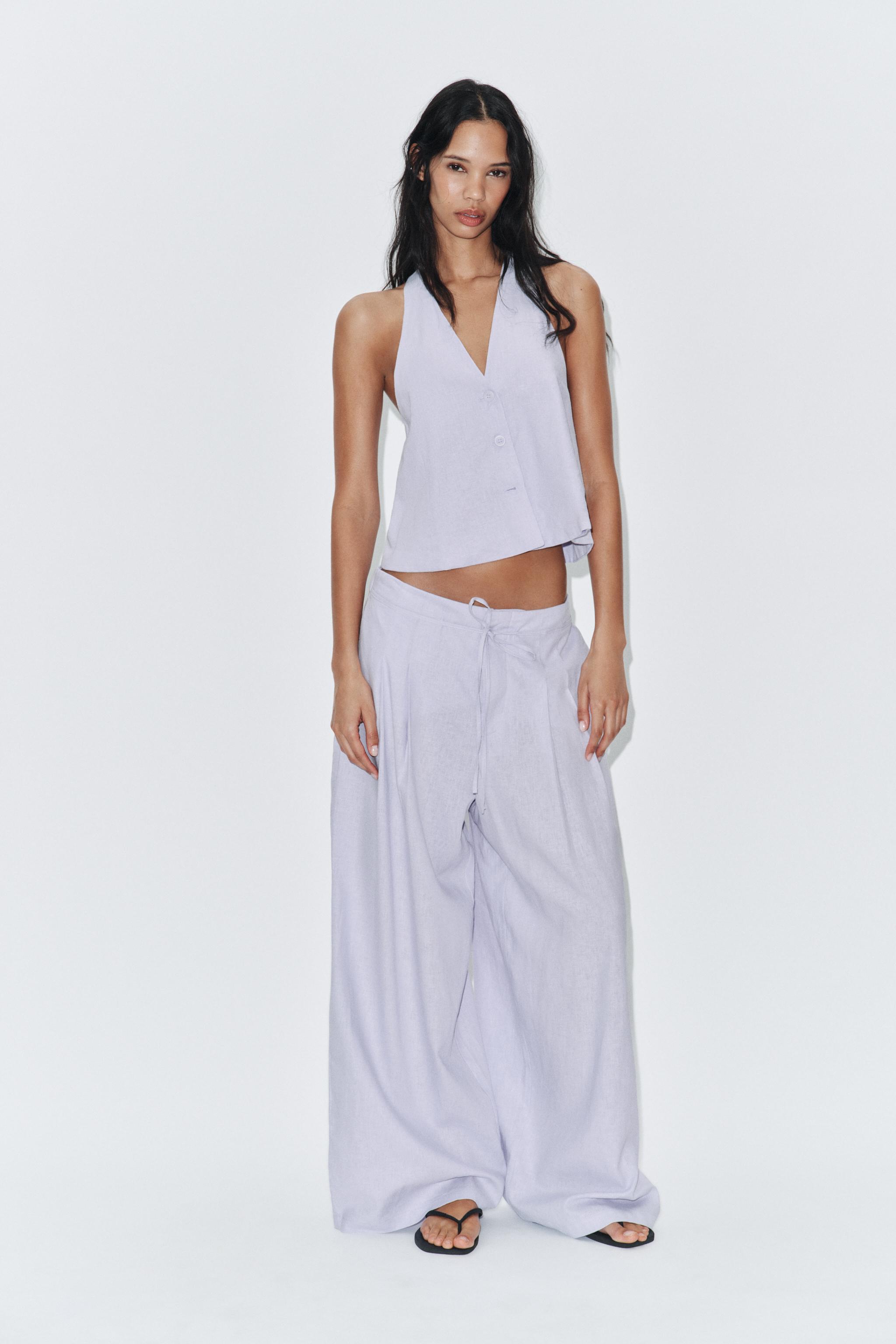 BUTTONED LINEN VEST